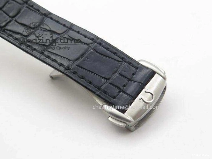 0721 Globemaster Master Chronometer SS V6F Best Edition White Dial On Black Leather Strap A FastDry 8269